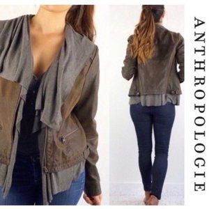Anthropologie Two-Tone Draped Jacket